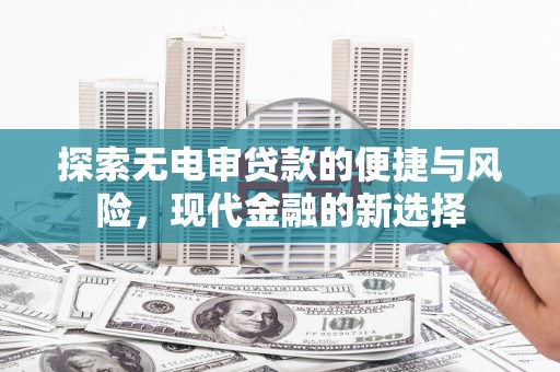 芙蓉探索无电审贷款的便捷与风险，现代金融的新选择