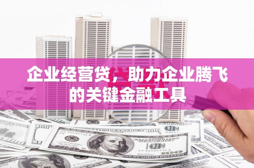 芙蓉企业经营贷，助力企业腾飞的关键金融工具