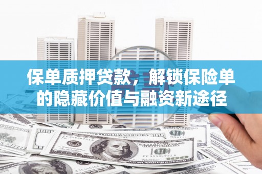 芙蓉保单质押贷款，解锁保险单的隐藏价值与融资新途径