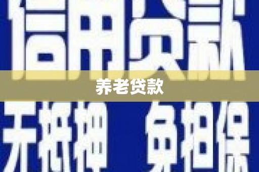 芙蓉养老贷款