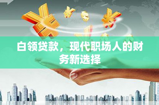 芙蓉白领贷款，现代职场人的财务新选择