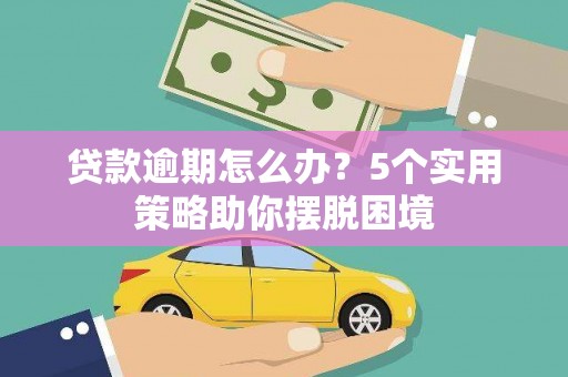 芙蓉贷款逾期怎么办？5个实用策略助你摆脱困境