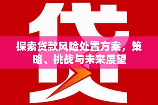 芙蓉探索贷款风险处置方案，策略、挑战与未来展望