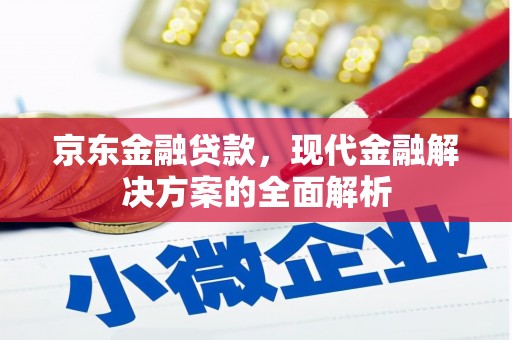 芙蓉京东金融贷款，现代金融解决方案的全面解析