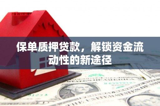 芙蓉保单质押贷款，解锁资金流动性的新途径