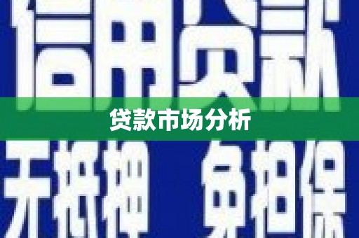 芙蓉贷款市场分析