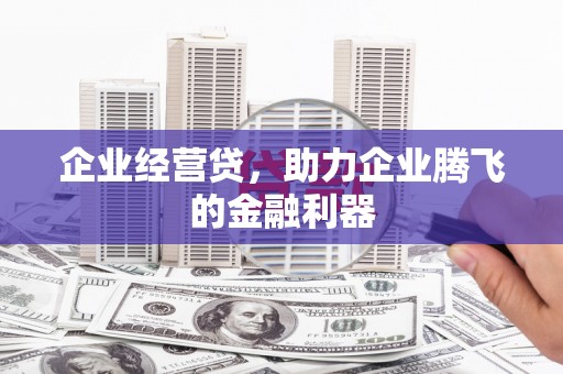 芙蓉企业经营贷，助力企业腾飞的金融利器