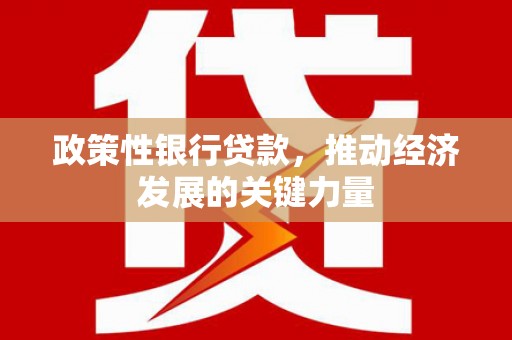 芙蓉政策性银行贷款，推动经济发展的关键力量
