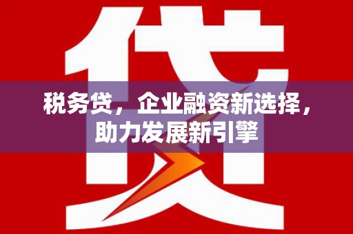 芙蓉税务贷，企业融资新选择，助力发展新引擎