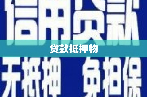 芙蓉贷款抵押物