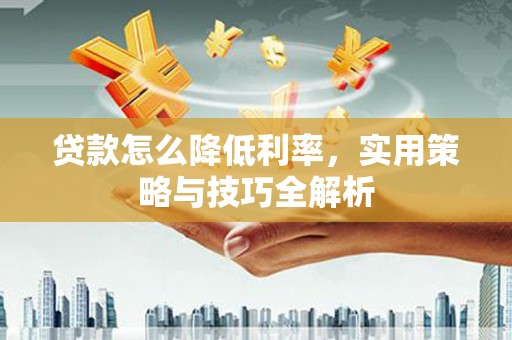 芙蓉贷款怎么降低利率，实用策略与技巧全解析