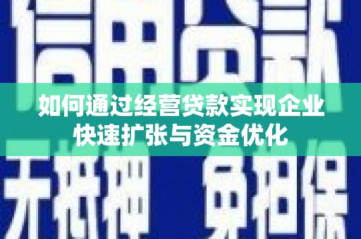 芙蓉如何通过经营贷款实现企业快速扩张与资金优化