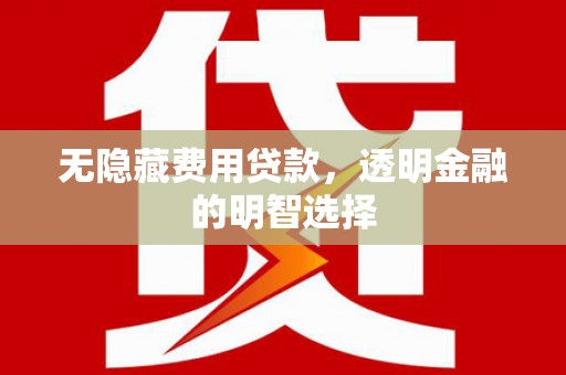 芙蓉无隐藏费用贷款，透明金融的明智选择