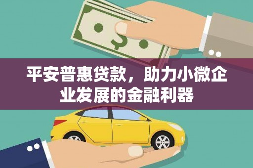 芙蓉平安普惠贷款，助力小微企业发展的金融利器