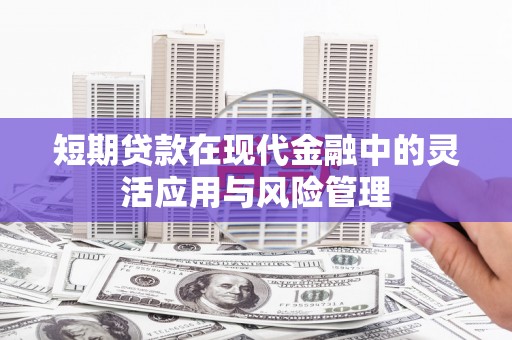芙蓉短期贷款在现代金融中的灵活应用与风险管理
