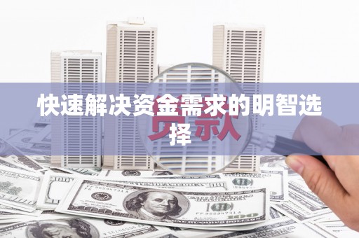 芙蓉快速解决资金需求的明智选择