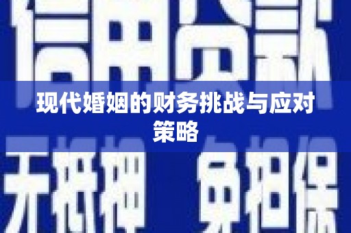 芙蓉现代婚姻的财务挑战与应对策略