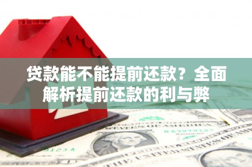 芙蓉贷款能不能提前还款？全面解析提前还款的利与弊