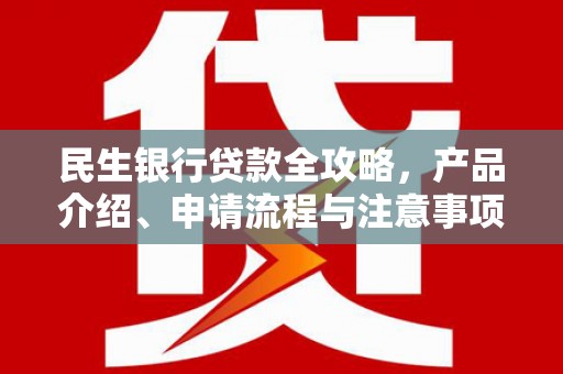 芙蓉民生银行贷款全攻略，产品介绍、申请流程与注意事项